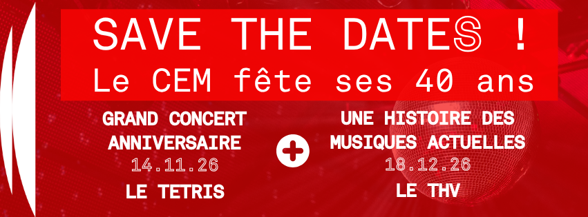 Save the dates Bandeau newsletter